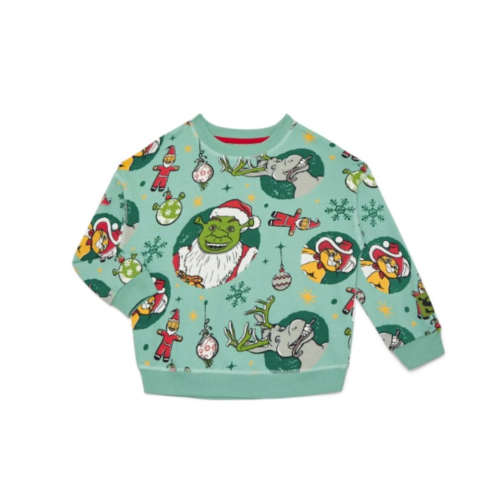 Shrek Toddler Christmas Sweatshirt  Holiday Crewneck